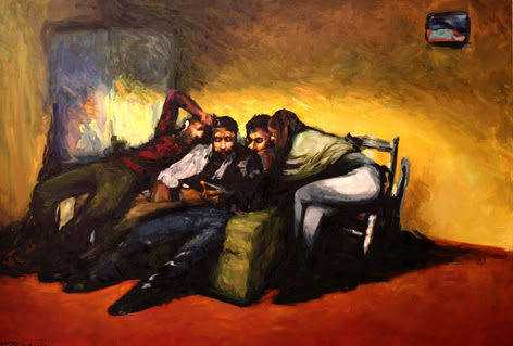AMIR-HOUSIN-DEZFOULI_132x194CM_ACRYLIC-&-OIL-ON-CANVAS_1395