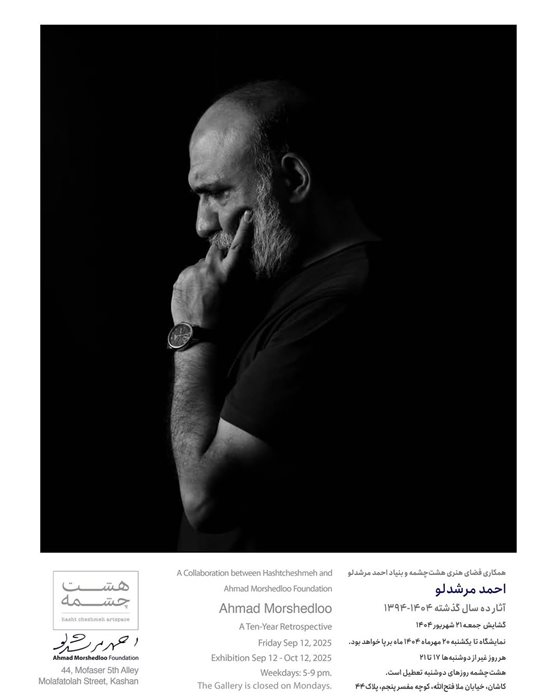 نمایش آثار ده سال گذشته احمد مرشدلو