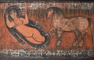 Nude Woman and Horse