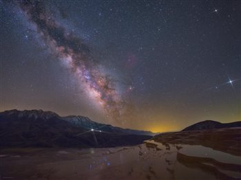 The glory of the Milky Way above Badab Soorat springs
