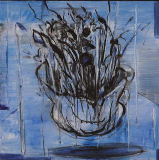 Dead Flower on Blue