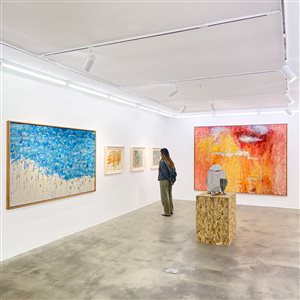 گزارش تصویری نمایشگاه «آثار بزرگ روی بوم»