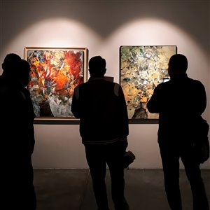گزارش تصویری نمایشگاه «آرامش تعادل» در گالری شیرین