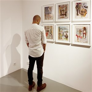 گزارش تصویری نمایشگاه شهرام کریمی در گالری اعتماد 