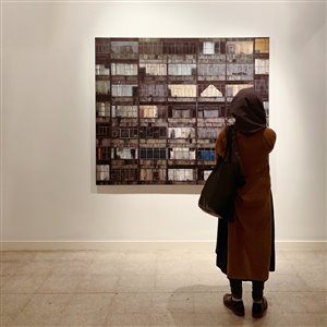 Javad Modaressi Painting Exhibition Reportage