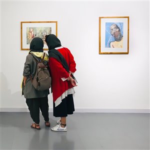 گزارش تصویری نمایشگاه فرشید ملکی در نگارخانه هور 