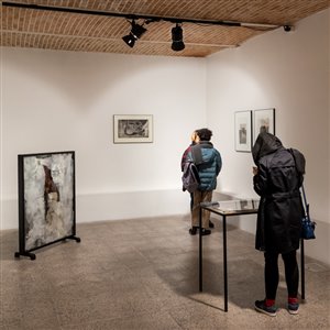 گزارش تصویری نمایشگاه المیرا میرمیران در پروژه های آران