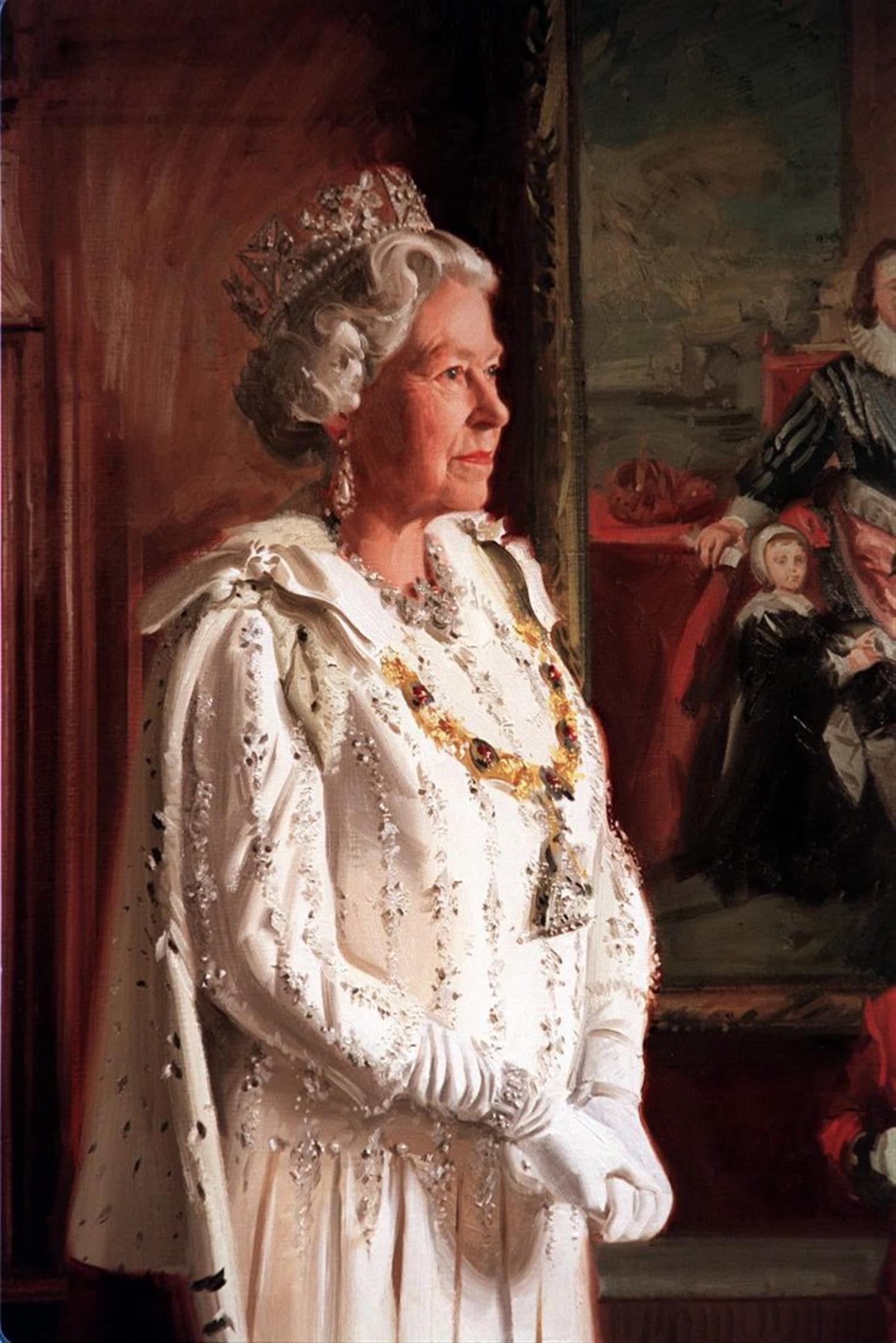 پرتره ای از ملکه الیزابت دوم توسط هنرمند اندرو فستینگ